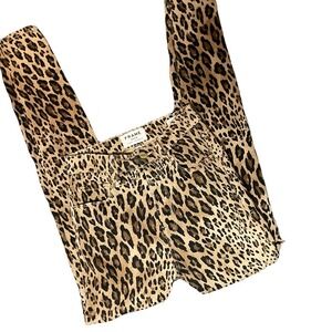 Frame leopard high rise cigarette jeans 24